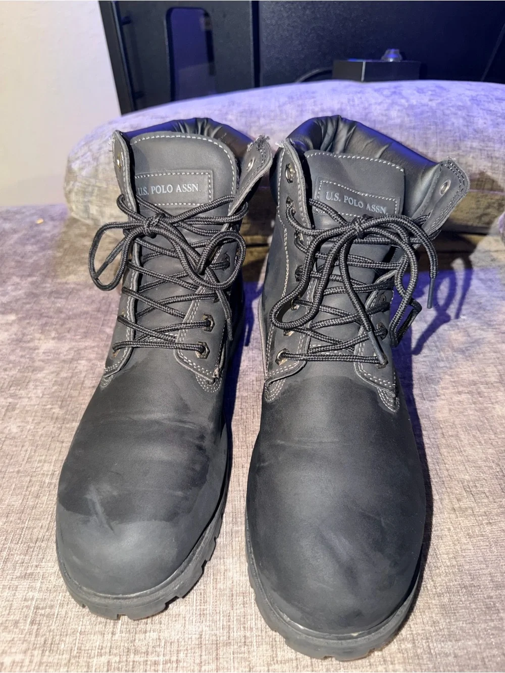 U.S. Polo Assn Owen High Black Lace Up Boots Men’s Size 10.5M